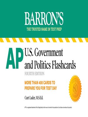 cover image of AP U.S. Government and Politics Flashcards: Up-to-Date Review
